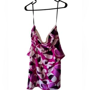 Brand New Never Worn Original Tags Strapless Peplum Floral Dress